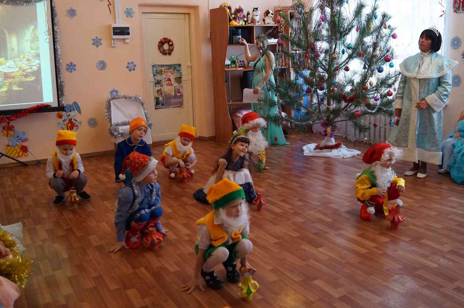 Сценарий новогоднего утренника в детском саду